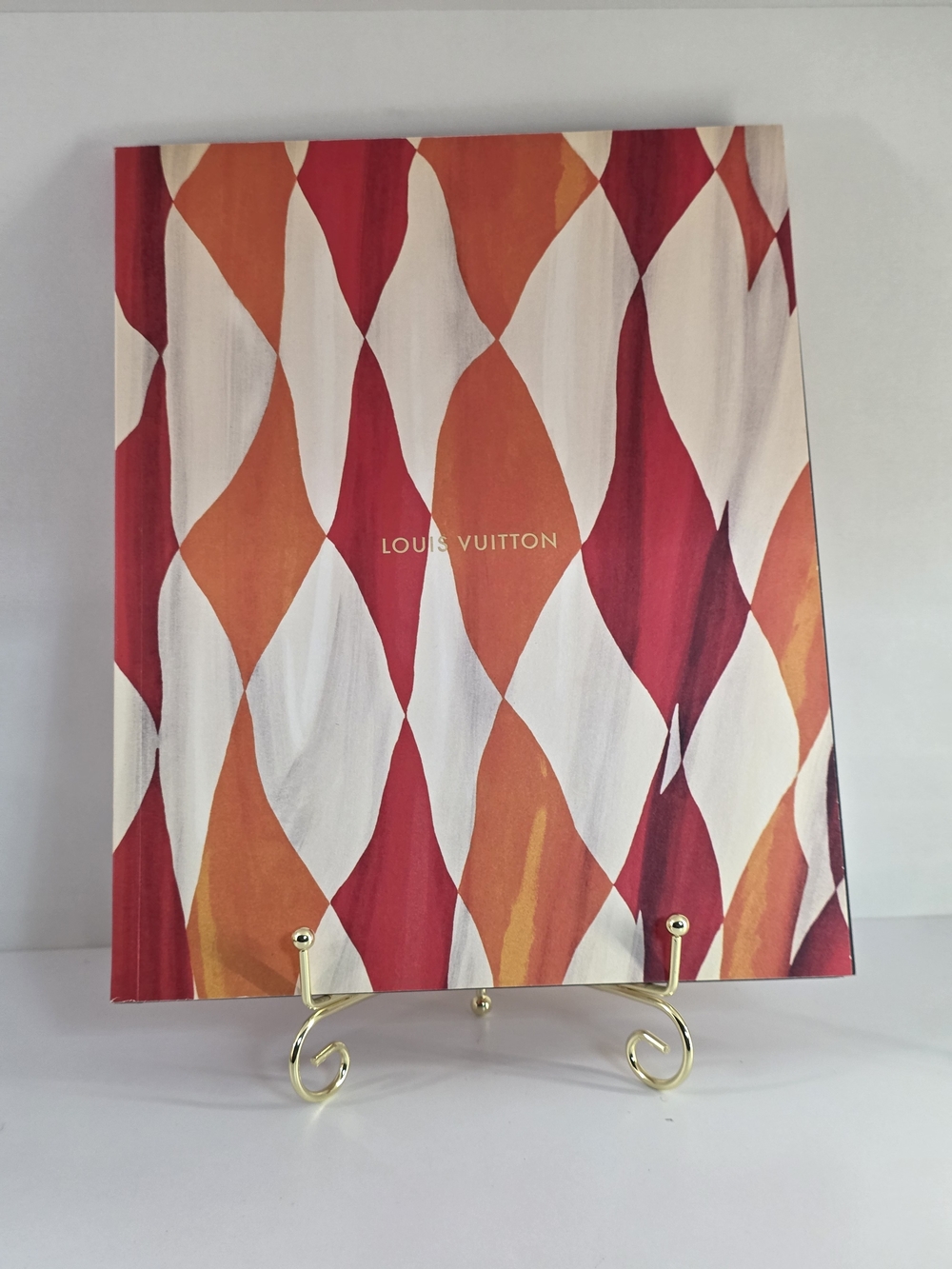 Louis Vuitton Red, Orange & White Patterned No.7 Catalog Book Reference